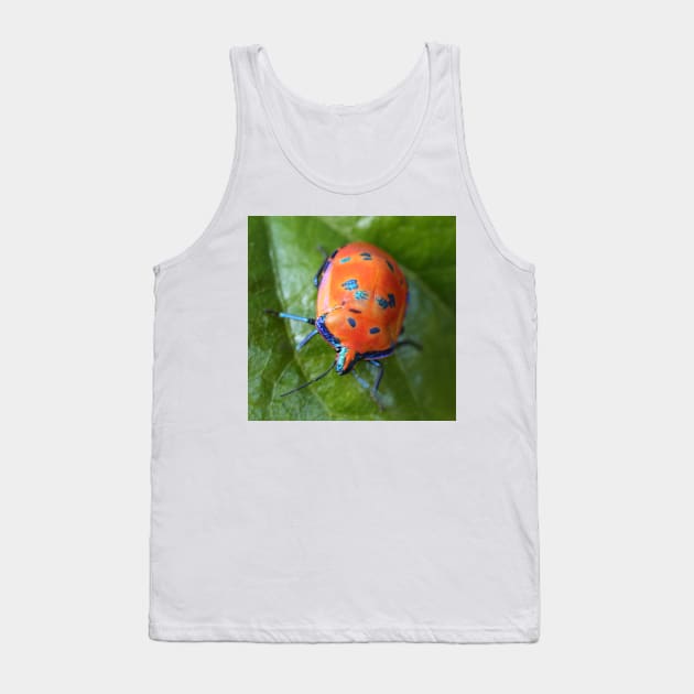 Hibiscus Harlequin Beetle Tank Top by Michaelm43